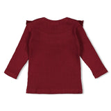 Feetje Longsleeve Rib Bordeaux - Queen Of Hearts