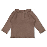 Feetje Longsleeve Rib Bruin - Better Together