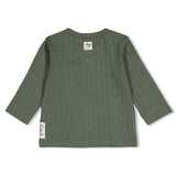 Feetje Longsleeve Groen Ribstof - Wiggle Waggle