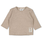 Feetje Longsleeve Ribstof Taupe - Elephant