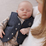 Feetje Teddy Gilet Omkeerbaar - Narwal