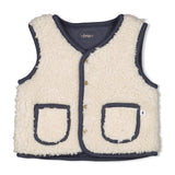 Feetje Teddy Gilet Omkeerbaar - Narwal