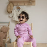 Feetje Pyjama Wafel Pink Melange