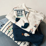 Feetje Longsleeve Donkerblauw - Seaside Happiness
