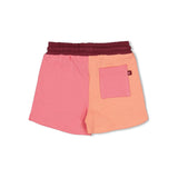 Feetje Short Colorblock - Salsa Sunset