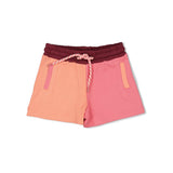 Feetje Short Colorblock - Salsa Sunset