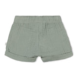 Feetje Short Mousseline Zeegroen - Summer Wovens