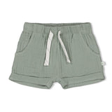 Feetje Short Mousseline Zeegroen - Summer Wovens