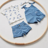 Feetje T-Shirt Ribstof Bloemen - Summer Denims