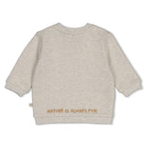 Feetje Sweater Grijs Bever - Tiny Timber Tales