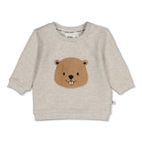 Feetje Sweater Grijs Bever - Tiny Timber Tales