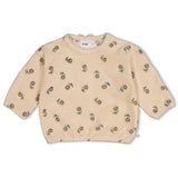 Feetje Sweater Velours Met Borduursels - Lucky Bloombird