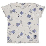 Feetje T-Shirt Ribstof Bloemen - Summer Denims
