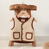 Feetje Omkeerbaar Teddy Gilet - Tiny Timber Tales