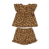 Feetje Top + Bloomer Mousseline Panterprint - Summer Wovens