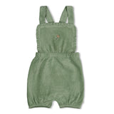 Feetje Tuinbroek Kort Velours - Lucky Bloombird
