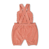 Feetje Tuinbroek Kort Velours Rib - Woodland Bloom