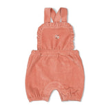 Feetje Tuinbroek Kort Velours Rib - Woodland Bloom