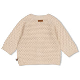 Feetje Gebreid Vestje Zand - The Knits