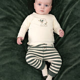 Feetje Broek Groen Streep - Wiggle Waggle