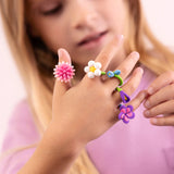 Hey Clay Bijoux Ringen Bloemen - 3 Potjes
