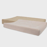 Jollein 2-Pack Aankleedkussenhoes Badstof 50x70cm - Wild Rose/Biscuit