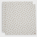 Jollein 2-Pack Hydrofiele Doeken Large 115x115cm - Mini Teddy Bear