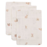 Jollein Hydrofiele Washandjes 15x20cm - 3 Stuks - Animal Friends