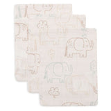 Jollein Hydrofiele Washandjes 15x20cm - 3 Stuks - Elephant Tales