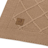 Jollein Deken Check Knit - Biscuit