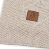 Jollein Deken Check Knit - Oatmeal