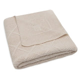 Jollein Deken Check Knit - Oatmeal