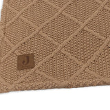 Jollein Deken Check Knit Teddy Fleece - Biscuit