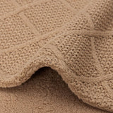Jollein Deken Check Knit Teddy Fleece - Biscuit