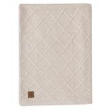 Jollein Deken Check Knit Teddy Fleece - Oatmeal