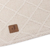 Jollein Deken Check Knit Teddy Fleece - Oatmeal