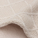 Jollein Deken Check Knit Teddy Fleece - Oatmeal