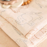 Jollein Hydrofiele Washandjes 15x20cm - 3 Stuks - Elephant Tales