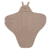Jollein Wikkeldeken Bunny Cloudy Rib - Milkey Coffee