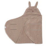 Jollein Wikkeldeken Bunny Cloudy Rib - Milkey Coffee