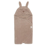 Jollein Wikkeldeken Bunny Cloudy Rib - Milkey Coffee