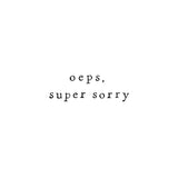 Kaart Ik Pak Je In - Super Sorry