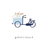 Kaart Klein Liefs - Gefeliciteerd - Bakfiets