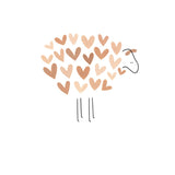 Kaart Klein Liefs - Hartjes Schaapje - Roze