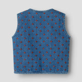 Lil Atelier Denim Gilet Hartjes