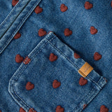 Lil Atelier Denim Gilet Hartjes