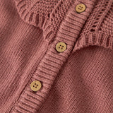 Lil'Atelier Gebreid Vestje Met Kraag - Rose