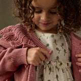 Lil'Atelier Gebreid Vestje Met Kraag - Rose