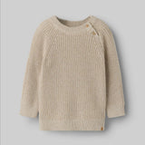 Lil'Atelier Gebreide Trui - Beige Melange