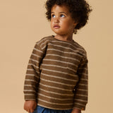 Lil'Atelier Loose Longsleeve Streep - Teak